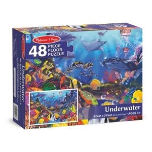 Melissa & Doug Blue Ocean Life 48-Piece Floor Puzzle